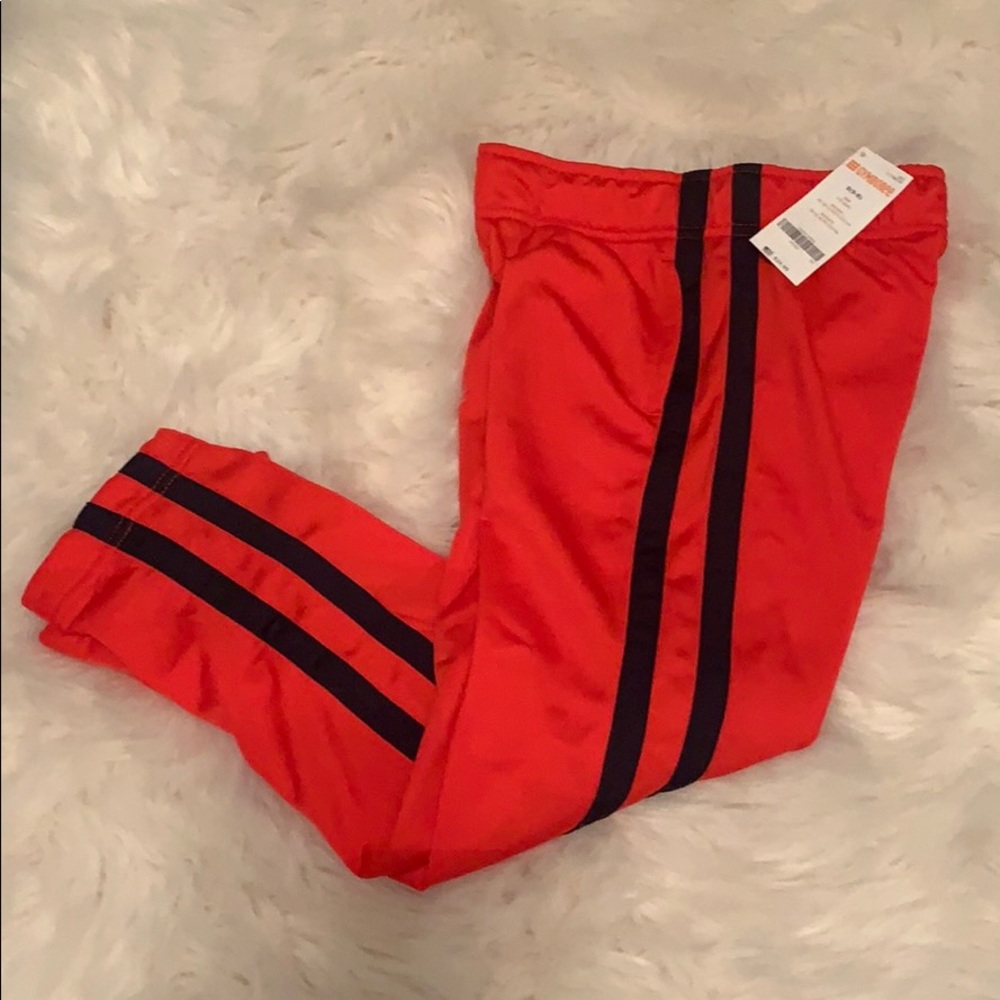 Gymboree Boy’s Red Sweat Pants Blue Stripes